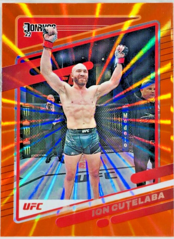 Ion Cuțelaba 2022 Panini Donruss UFC Base #195 Orange