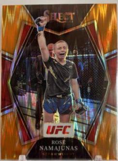 Rose Namajunas 2022 Panini Select UFC Premier Level #173 Orange Flash