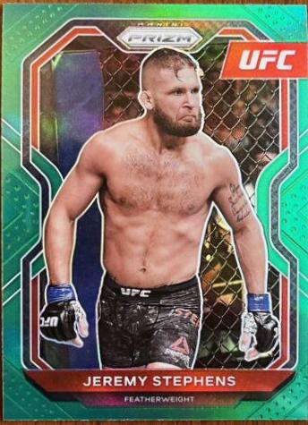 Jeremy Stephens 2021 Panini Prizm UFC Base #54 Green