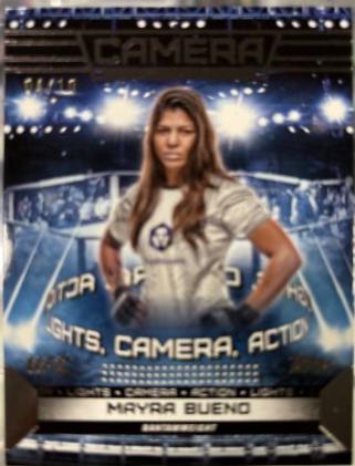 Mayra Bueno 2024 Topps Knockout UFC Action (Lights, Camera, Action) #ACT-8 Gold