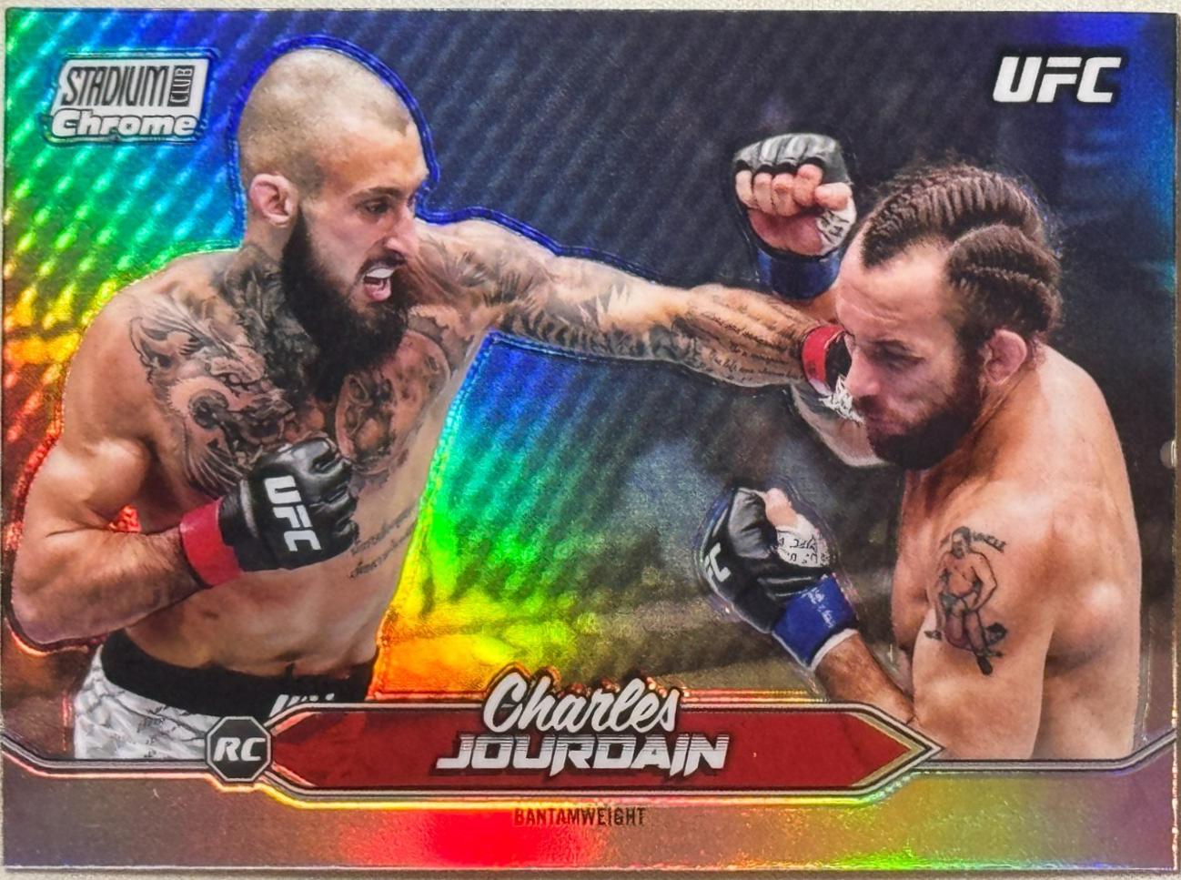 Charles Jourdain 2025 Topps Stadium Club UFC Base Chrome #C-136 Refractor
