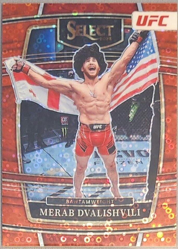 Merab Dvalishvili 2022 Panini Select UFC Concourse #26 Red Disco