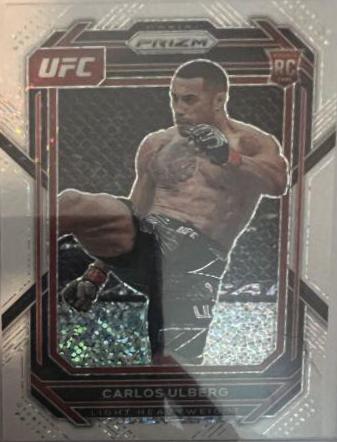 Carlos Ulberg 2023 Panini Prizm UFC Base #134 White Sparkle