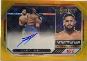 Tai Tuivasa 2023 Panini Select UFC Octagon Action Signatures #13 Black