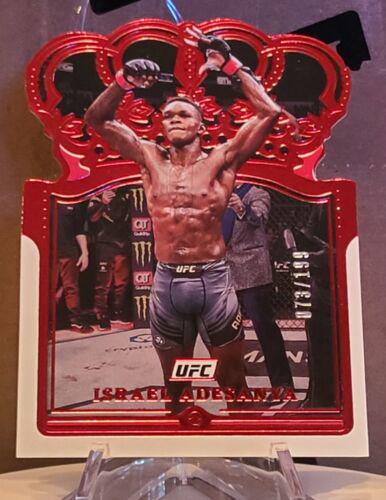 Israel Adesanya 2022 Panini Chronicles UFC Base Crown Royale #116 Red
