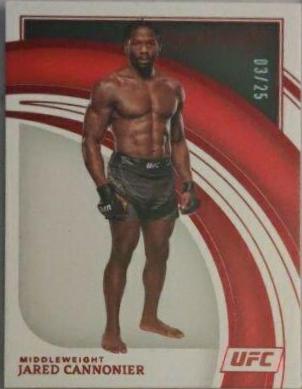 Jared Cannonier 2022 Panini Immaculate UFC Base #50 Red