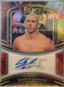 Donald Cerrone 2021 Panini Select UFC Signatures #46 Tie Dye Prizms