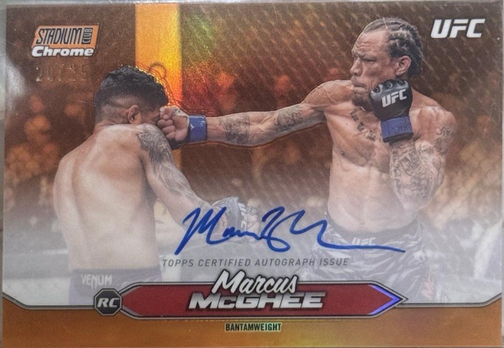 Marcus McGhee 2025 Topps Stadium Club UFC Chrome Autographs #CAS-MMG Superfractor