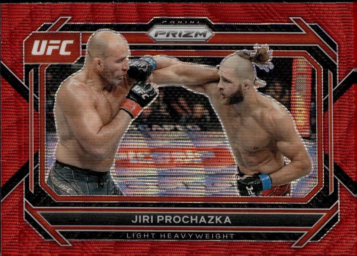 Jiri Prochazka 2023 Panini Prizm UFC Base #54 Ruby Wave