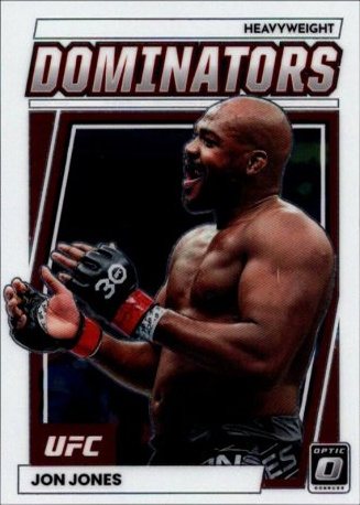 Jon Jones 2023 Panini Donruss Optic UFC Dominators #9 Gold Vinyl