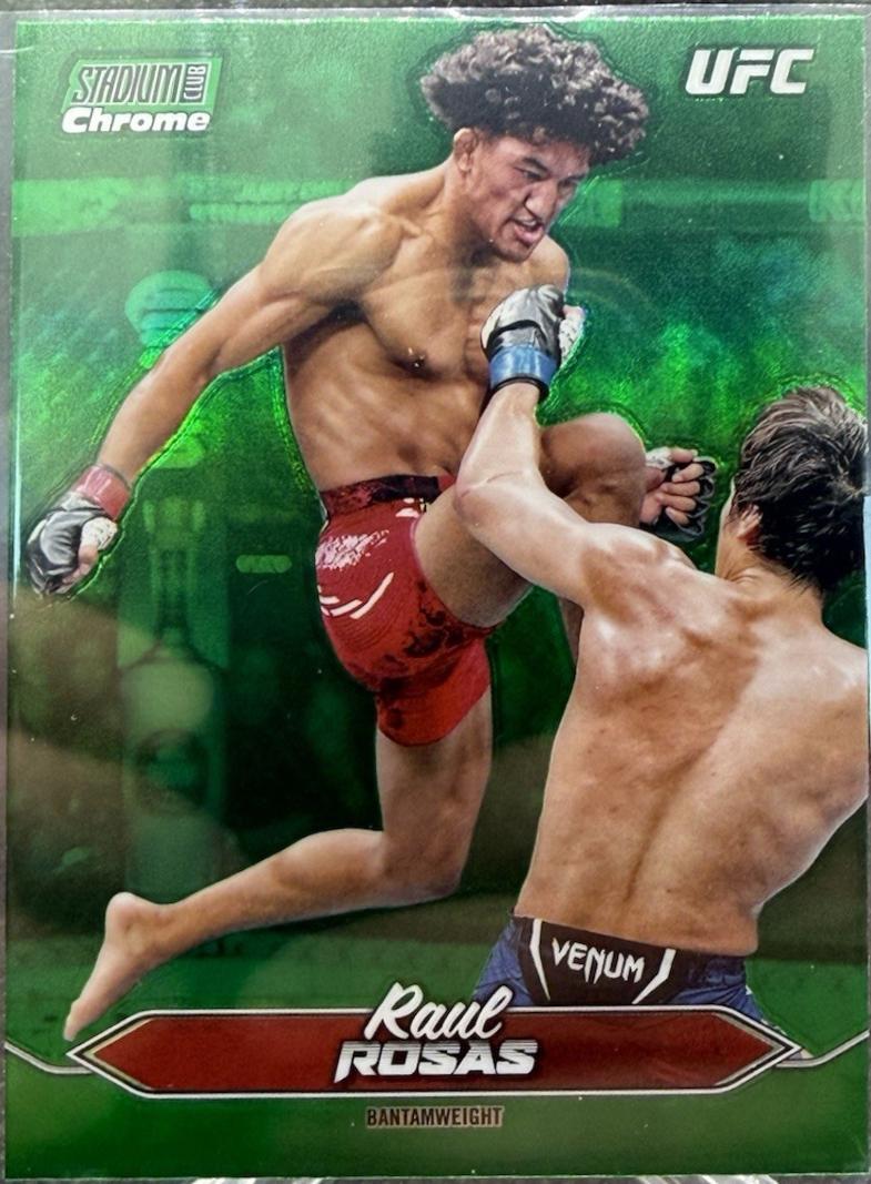 Raul Rosas 2025 Topps Stadium Club UFC Base Chrome #C-38 Green Refractor