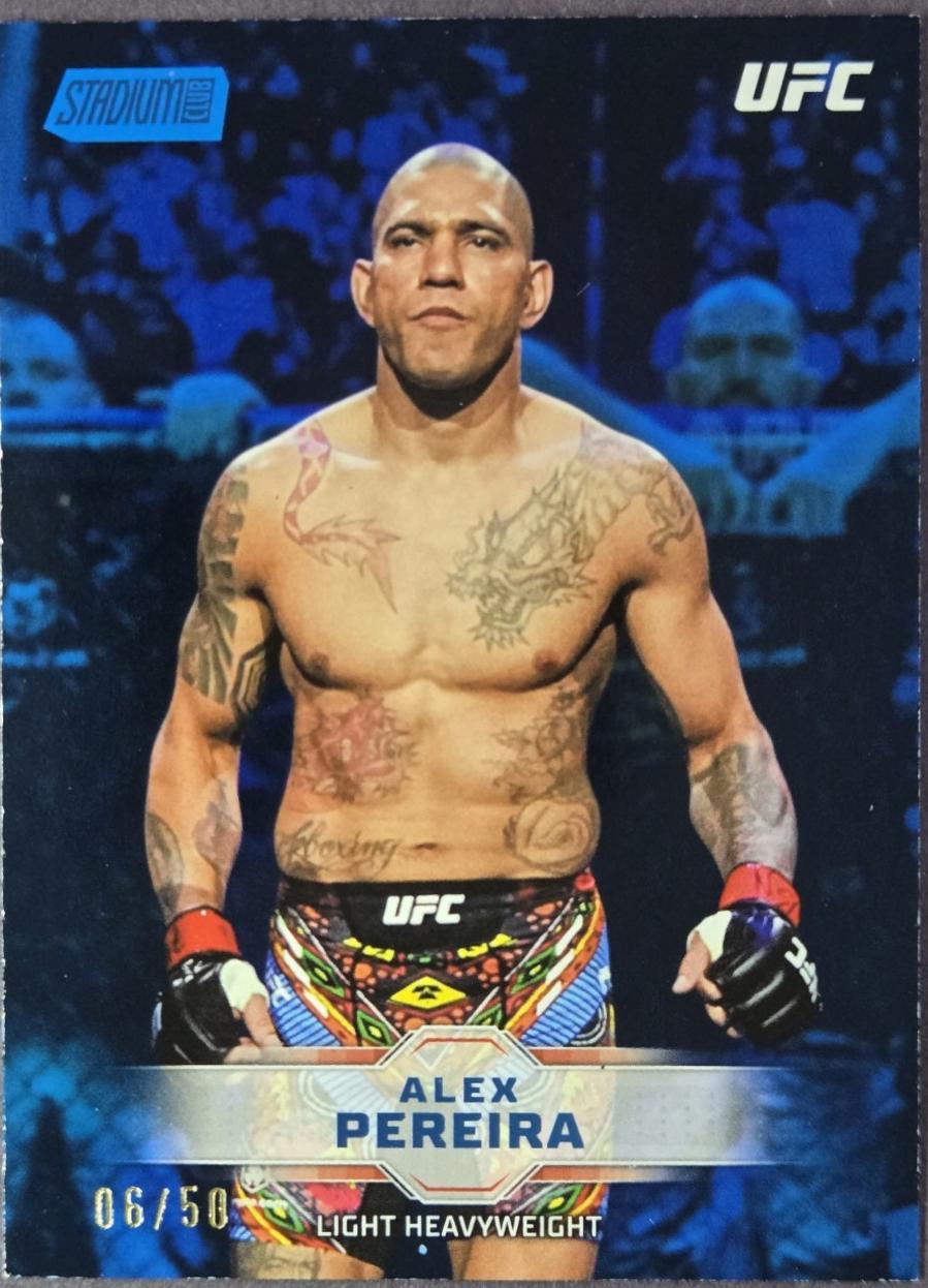 Alex Pereira 2026 Topps Stadium Club UFC Base #8 Blue