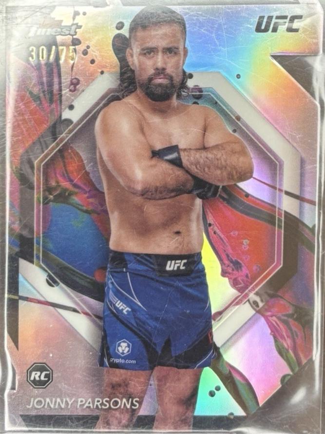 Jonny Parsons 2024 Topps Finest UFC Base Common #10 Die-Cut Refractor
