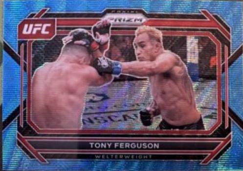 Tony Ferguson 2023 Panini Prizm UFC Base #43 Blue Wave
