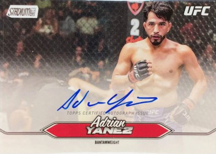 Adrian Yanez 2025 Topps Stadium Club UFC Base Autographs #BCA-AYZ Gold Rainbow