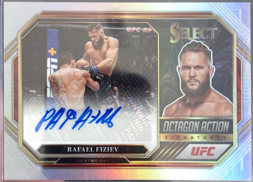 Rafael Fiziev 2023 Panini Select UFC Octagon Action Signatures #39 Disco
