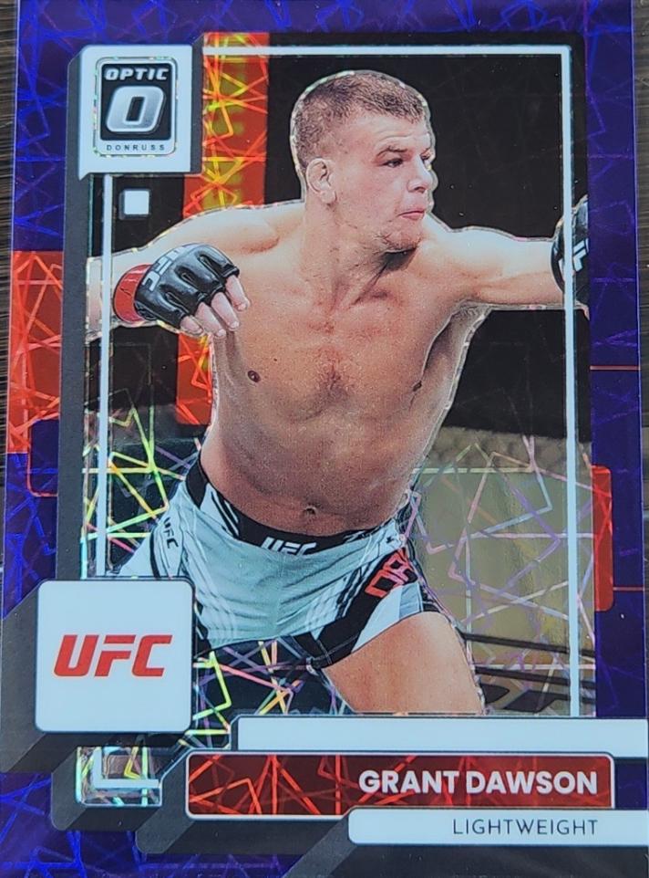 Grant Dawson 2023 Panini Donruss Optic UFC Base #64 Purple Velocity