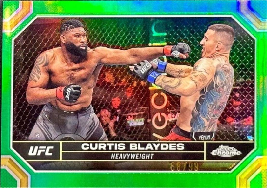 Curtis Blaydes 2024 Topps Chrome UFC Base #51 Green Refractor