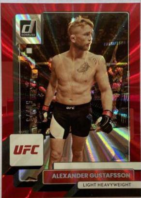 Alexander Gustafsson 2023 Panini Donruss UFC Base #66 Red Laser