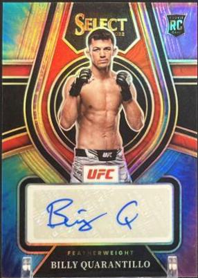 Billy Quarantillo 2022 Panini Select UFC Rookie Signatures #7 Black Flash