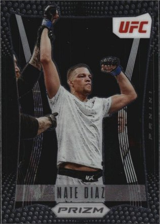 Nate Diaz 2022 Panini Prizm UFC Prizm Flashback #21 Black