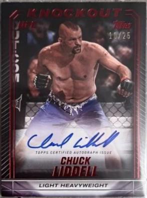 Chuck Liddell 2024 Topps Knockout UFC Knockout Autographs #KNA-CLL Gold