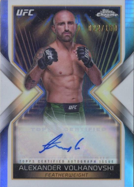 Alexander Volkanovski 2024 Topps Chrome UFC Main Event Autographs #MEA-AVO Refractor
