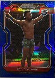 Sodiq Yusuff 2021 Panini Prizm UFC Base #71 Blue