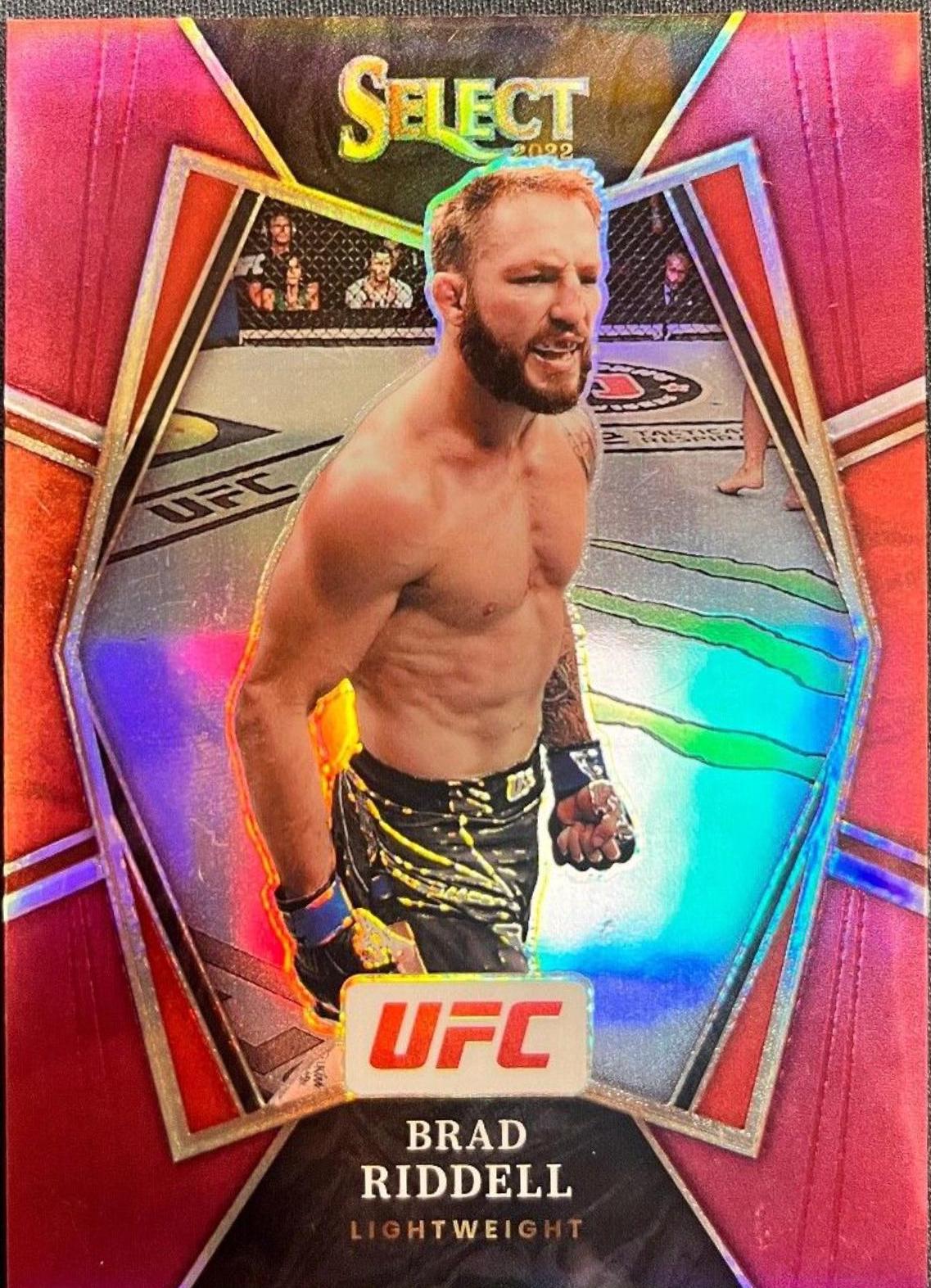 Brad Riddell 2022 Panini Select UFC Premier Level #172 Maroon