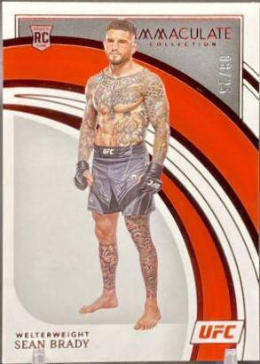 Sean Brady 2022 Panini Immaculate UFC Base #98 Red