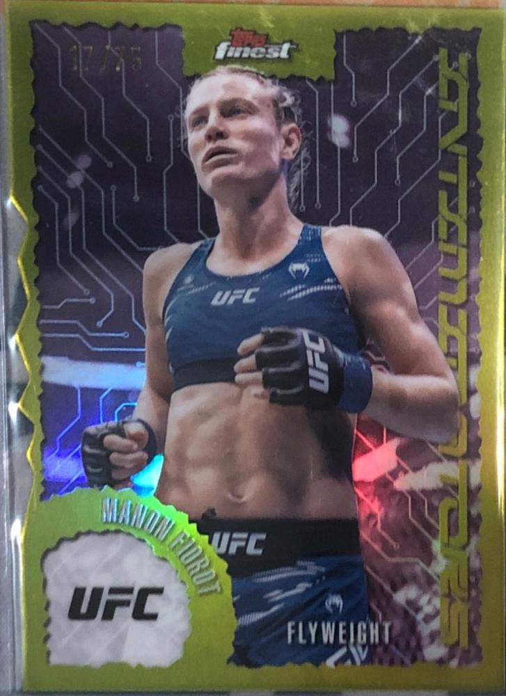 Manon Fiorot 2025 Topps Finest UFC Intimidators #IT-12 Die-Cut Refractor