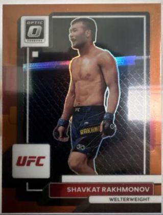 Shavkat Rakhmonov 2023 Panini Donruss Optic UFC Base #63 Orange