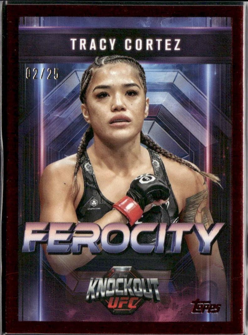 Tracy Cortez 2025 Topps Knockout UFC Ferocity #FE-6 Red