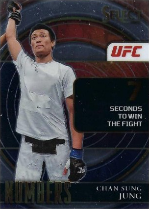 Chan Sung Jung 2022 Panini Select UFC Select Numbers #22 Black Flash