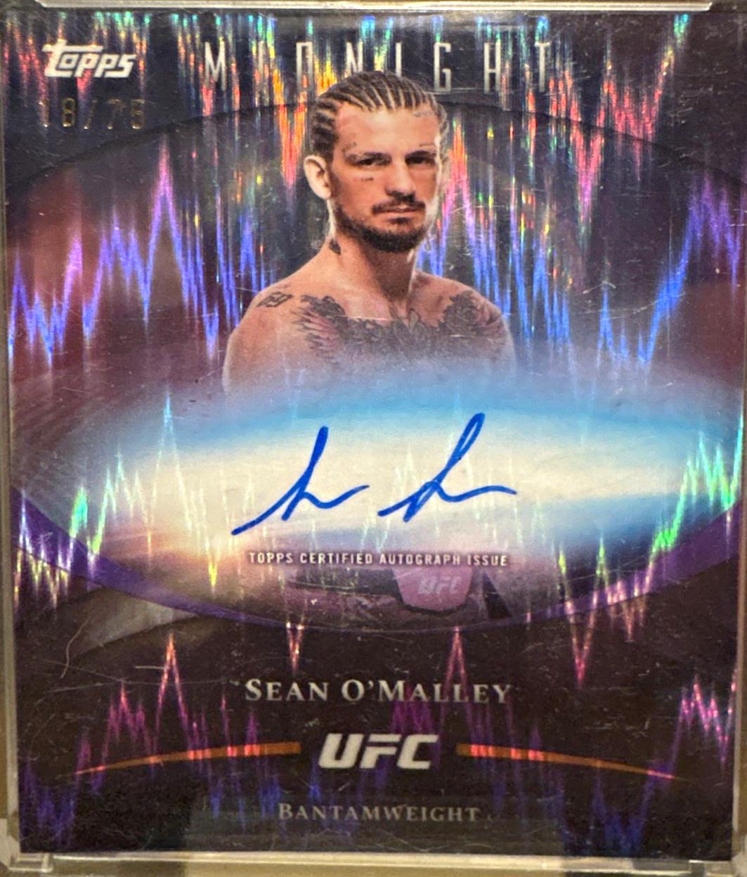 Sean O'Malley 2026 Topps Midnight UFC Base Autographs #BAV-SO Midnight