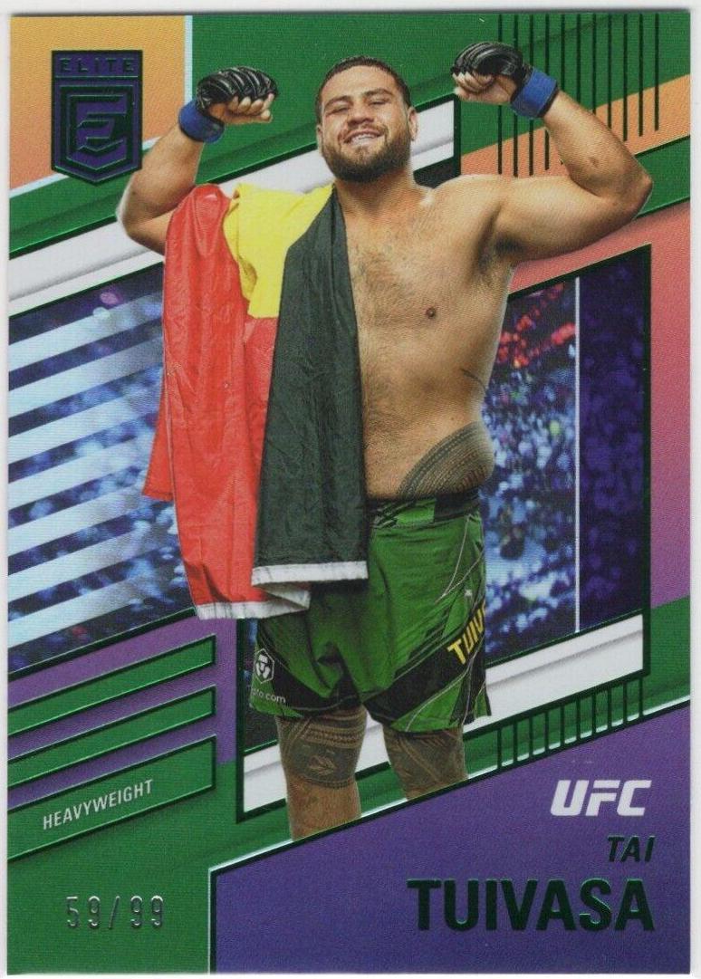 Tai Tuivasa 2022 Panini Chronicles UFC Base Elite #250 Green
