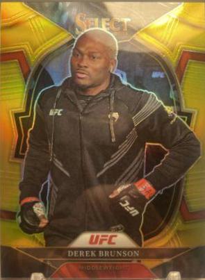 Derek Brunson 2023 Panini Select UFC Concourse #62 Gold