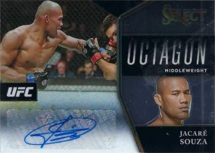 Ronaldo Souza 2021 Panini Select UFC Octagon Action Signatures #4 Black Prizms