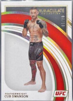 Cub Swanson 2022 Panini Immaculate UFC Base #89 Platinum