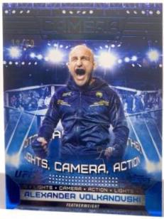 Alexander Volkanovski 2024 Topps Knockout UFC Camera (Lights, Camera, Action) #CAM-15 Blue