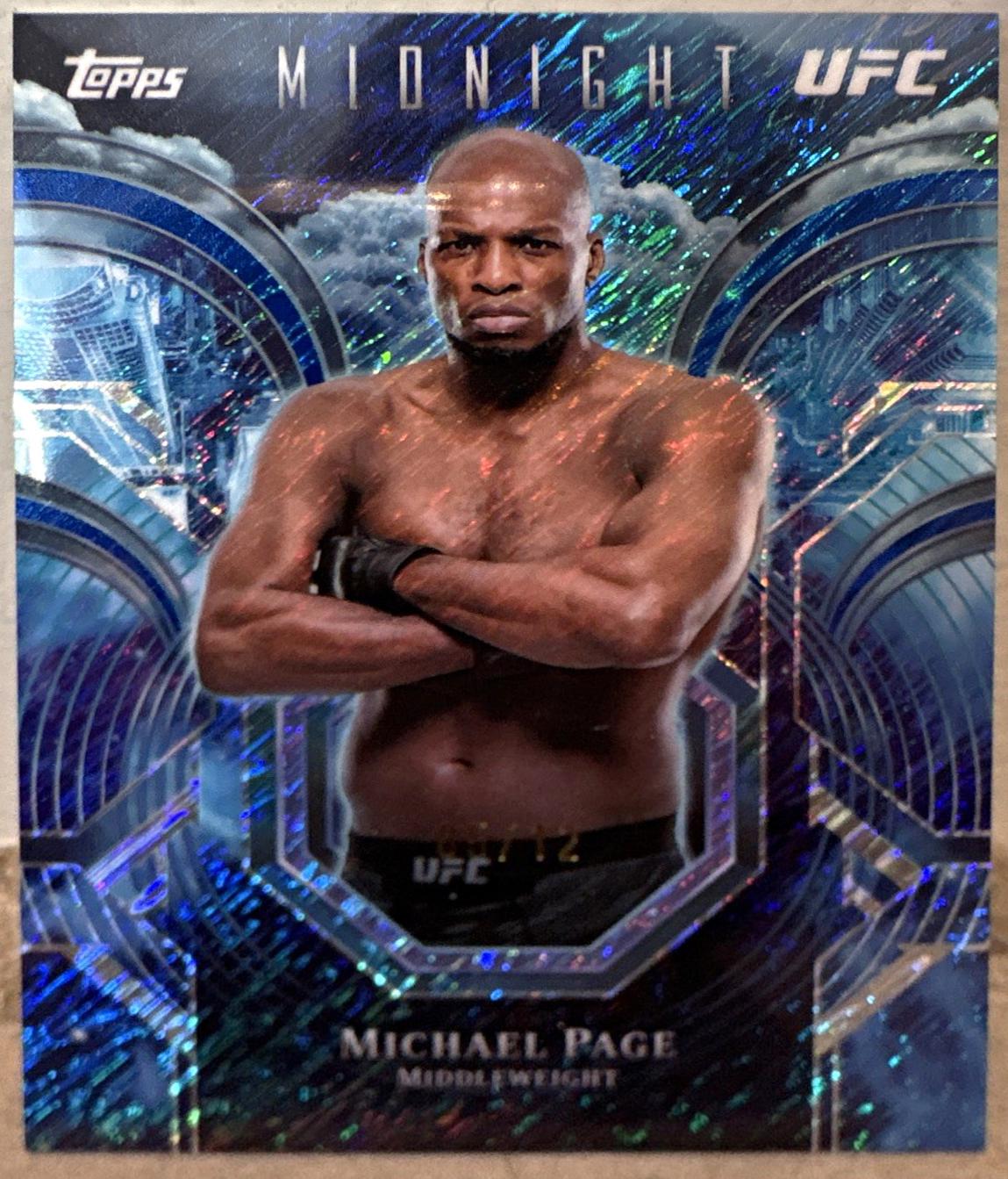 Michael Page 2026 Topps Midnight UFC Night Watch #PC-18 Midnight