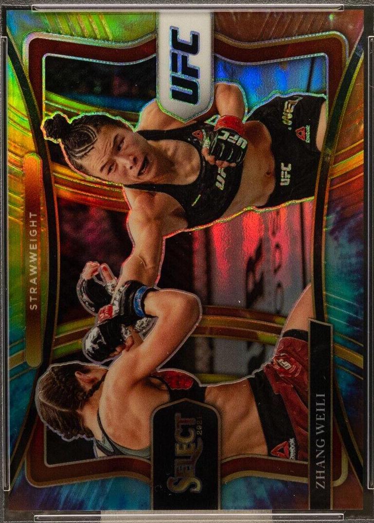 Zhang Weili 2021 Panini Select UFC Octagonside #291 Tie Dye