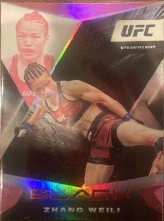 Zhang Weili 2021 Panini Chronicles UFC Base Black #120 Pink