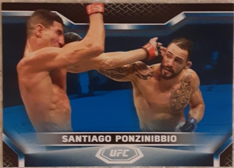 Santiago Ponzinibbio 2020 Topps UFC Knockout Base #27 Blue
