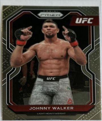Johnny Walker 2021 Panini Prizm UFC Base #15 Green