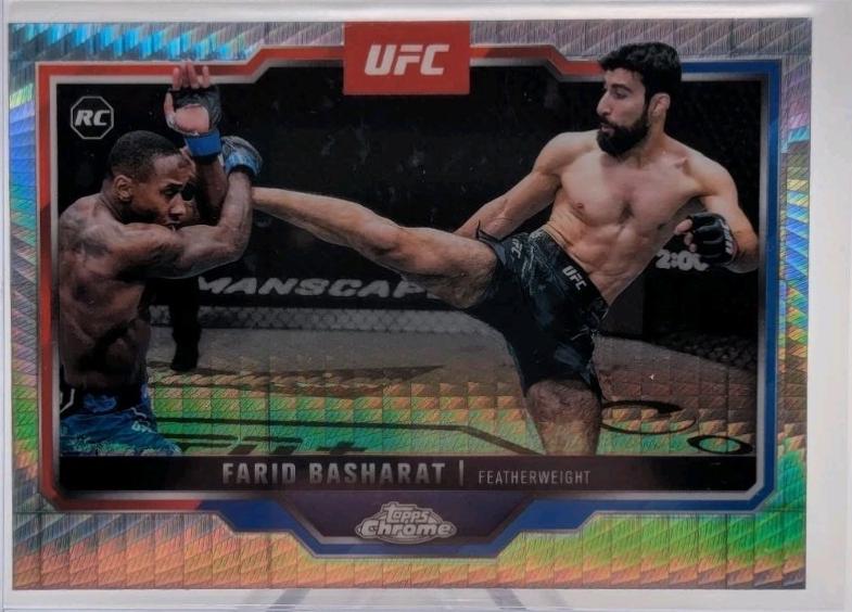 Farid Basharat 2025 Topps Chrome UFC Base #132 Prism Refractor