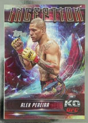 Alex Pereira 2025 Topps Knockout UFC Inception #IN-1 Platinum