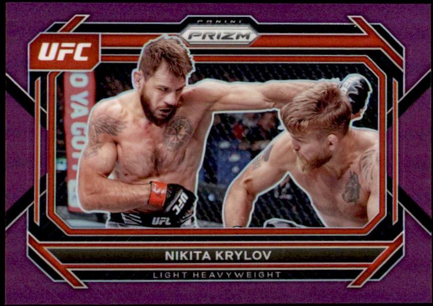 Nikita Krylov 2023 Panini Prizm UFC Base #49 Purple