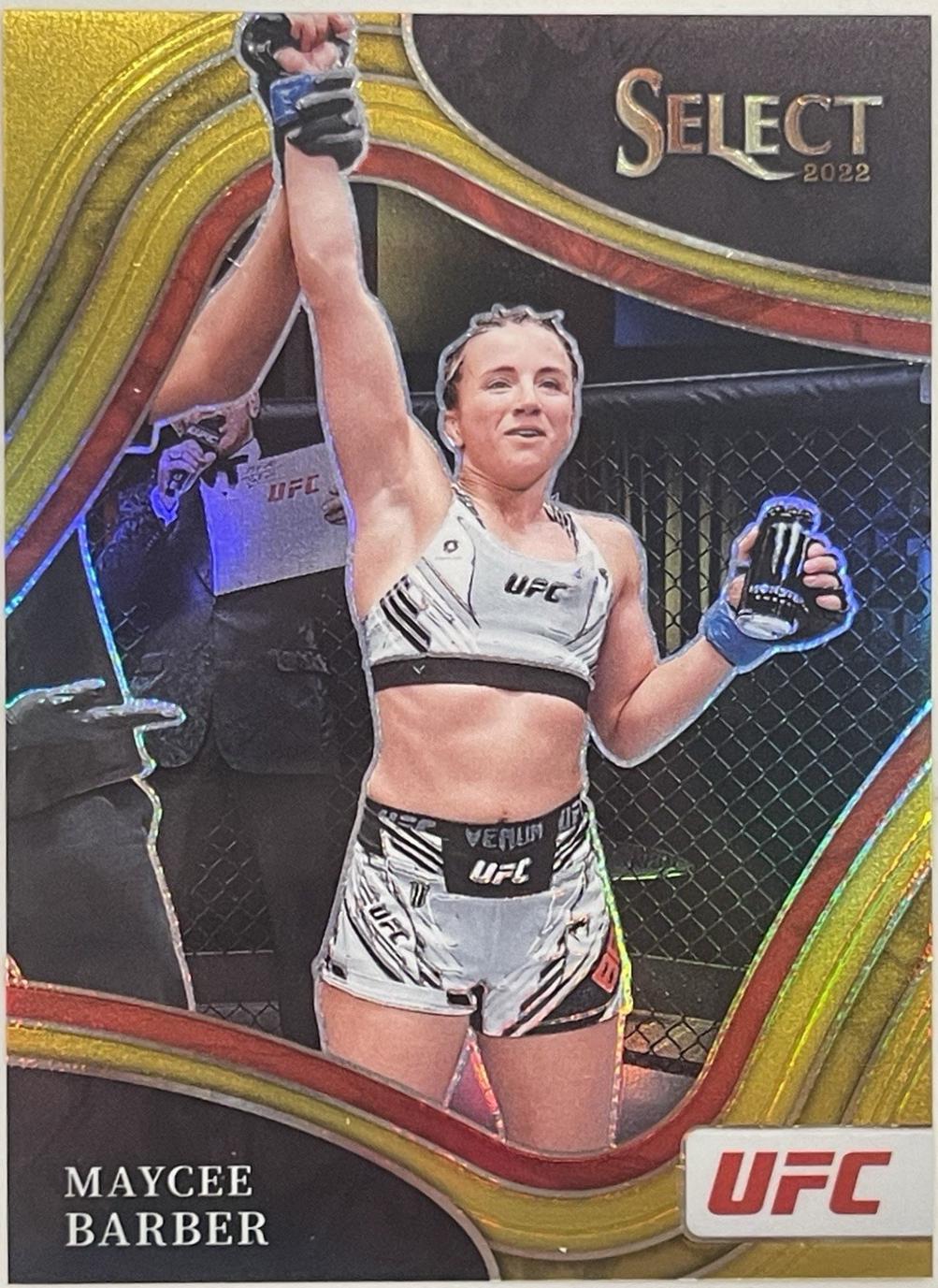 Maycee Barber 2022 Panini Select UFC Octagonside #240 Gold