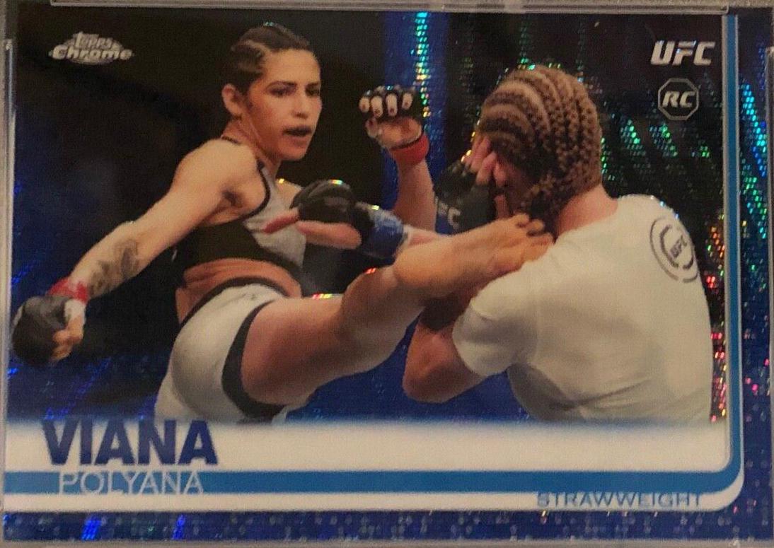 Polyana Viana 2019 Topps Chrome UFC Base #33 Blue Wave